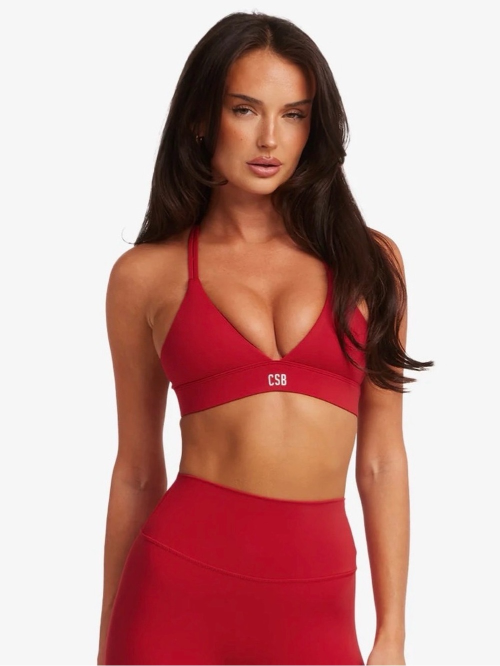 CSB - crop top botique Serenity Bra chili red